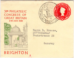 GB 1956, Souvenir Stationery Cover Of Brighton 38th Philatelic Congress Of GB - Andere & Zonder Classificatie