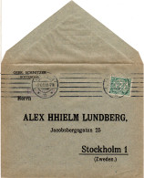 NL 1913, 2 1/2 C. M. Perfin Firmenlochung Auf Brief V. Rotterdam N. Schweden - Altri & Non Classificati