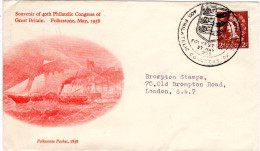 GB 1958, Souvenir Cover Of Folkestone 40th Philatelic Congress Of GB - Sonstige & Ohne Zuordnung