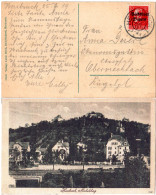 Bayern 1919, Reservestempel Hersbruck R Auf Sw-AK M. 10 Pf. Volksstaat - Covers & Documents