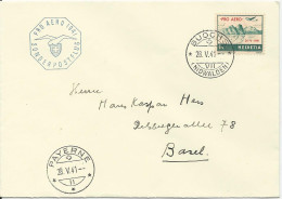Schweiz 1941, Pro Aereo Sonderflug Brief Buochs - Payerne - Other & Unclassified