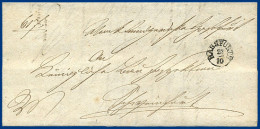 Bayern 1838, Fingerhut Stpl. HASSFURTH Auf Brief N. Schweinfurt. - Cartas & Documentos