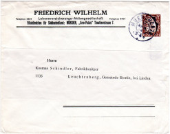 Bayern 1914, 3 Pf. F. Wilhelm Privat Ganzsache Brief, Gebr. V. K2 München 10 - Briefe U. Dokumente