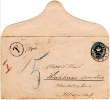 Dänemark 1895, 4 öre Ganzsache Brief Als Drucksache V. Kopenhagen N. Württemberg - Autres & Non Classés