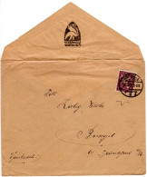 DR 1922, 50 Pf. M. Perfin Auf Firmenbrief V. Pößneck - Cartas & Documentos