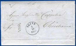 Dänemark 1853, Franco Brief V. Skive Via Helsingör N. Norwegen. #S360 - Sonstige & Ohne Zuordnung