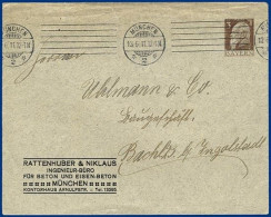 Bayern 1911, 3 Pf. Privatganzsache Brief M. Zudruck, Gebr.  V. München. #S276 - Lettres & Documents