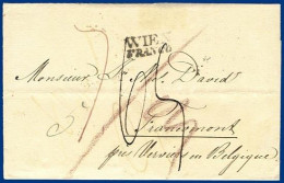 Österreich 1832, Franco/Porto Brief Wien - Belgien. #S234 - ...-1850 Prephilately