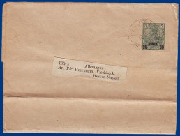 DP Türkei, 1902, Jerusalem DP Auf  10 Pa./5 Pf. Ganzsache Streifband. #S755 - Deutsche Post In Der Türkei