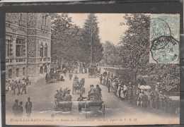 23 - EVAUX LES BAINS - Avenue De L' Etablissement Thermal, Départ Du V.E.M. - Evaux Les Bains