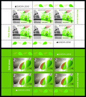 SALE!!! BULGARIA BULGARIE BULGARIEN 2016 EUROPA CEPT Think Green 2 Sheetlets Of 5 Stamps + 1 Vignette MNH ** - 2016