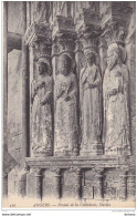 ANGERS Cathédrale Portail Circulé Cachet De 1910 - Angers