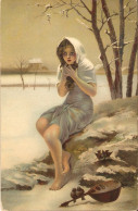 "S. Daynes Grassot. La Cigale ". Fine Art, Painting, Stengel Postcard # 29007 - Paintings