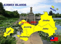 Taiwan Kinmen Islands Map New Postcard * Carte Geographique * Landkarte - Taiwán