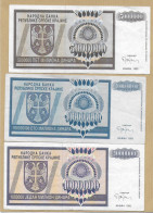 1000000-5000000-100000000 DINARA 1993 - Serbia