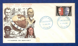 Frankreich 1961   Mi.Nr. 3 , Dienstmarken Für Die UNESCO - FDC Premier Jour 21. JANV.1961 PARIS - Covers & Documents