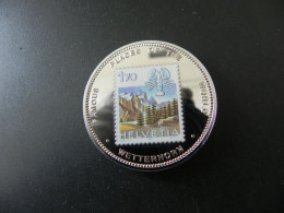 Uganda 1000 Shillings 1999 - Famous Places Of The World Switzerland Wetterhorn - Oeganda