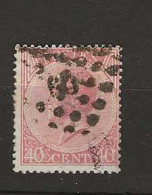 1865 USED Belgium Mi 17 - 1865-1866 Profilo Sinistro