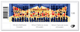 Switzerland 2024 (2/24) 100 Jahre Welttheater Einsiedeln Théâtre Teatro Theatre MNH ** Barecode - Unused Stamps