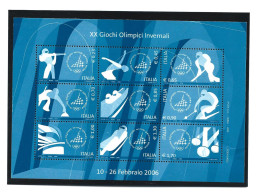 XX Giochi Olimpici Invernali Jeux Olympiques Hiver 2006 Foglio **MNH - 2001-10: Mint/hinged