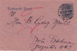 Rohrpost-Brief 35 Pf. Germania - Berlin HTA 23.1.1919 11:10 > Friedenau - Enveloppes