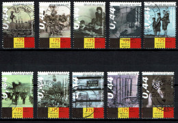 België OBP 3357/3366 - Anniversary Of Belgium - Historical Events Complete Set - Used Stamps