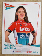 Card Wilma Aintila - Team Lotto-Dstny - 2024 - Women - Cycling - Cyclisme - Ciclismo - Wielrennen - Wielrennen