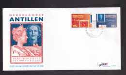 Nederlandse Antillen E297A * FDC  -  Antilles 1998 * POSTZEGELS OP POSTZEGELS * STAMPS ON STAMPS * OPEN KLEP - Curaçao, Antilles Neérlandaises, Aruba