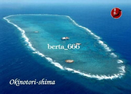 Japan Okinotorishima Coral Reef Aerial View New Postcard - Otros & Sin Clasificación