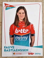 Card Fauve Bastiaenssen - Team Lotto-Dstny - 2024 - Women - Cycling - Cyclisme - Ciclismo - Wielrennen - Wielrennen