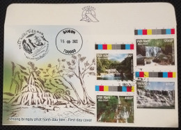 FDC Vietnam Viet Nam Cover With Perf Stamps 2022 : Vietnamese Waterfalls / Waterfall / Nature (Ms1161) - Vietnam