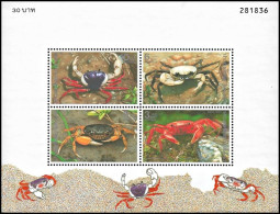 Thailand 1994, Crustaceans Crabs - S/s MNH - Schaaldieren
