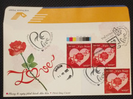 FDC Vietnam Viet Nam With 3 Kinds Of Perf, Imperf & Specimen Stamps 2022 : LOVE / VALENTINE / HEART - Series 2 (Ms1154) - Viêt-Nam