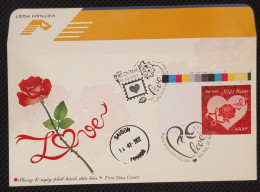 FDC Vietnam Viet Nam With Imperf Stamp 2022 : LOVE / VALENTINE / HEART - Series 2 (Ms1154) - Vietnam