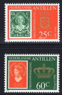 Netherlands Antilles 1980 Serie 2v Abdication Queen Juliana - Accession Queen Beatrix MNH - Antillas Holandesas