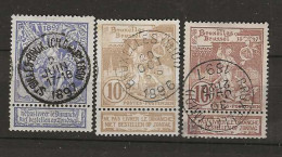 1896 USED Belgium Mi 64-66 - 1894-1896 Exhibitions