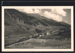 AK St. Johann Am Tauern, Ortsansicht Mit Landstrasse Und Bergen  - Sonstige & Ohne Zuordnung