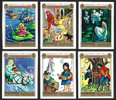 TALES Manama 1972 Fairy Tales Andersen's Stories Child Сartoons Animation Arabian MNH Stamps Full Set - Sonstige & Ohne Zuordnung