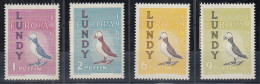 INSEL LUNDY (Wales), Nichtamtl. Briefmarken, 4 Marken, Ungebraucht **, Europa 1962, Vögel - Galles