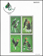 Thailand 1996, Birds Hornbills - S/s MNH - Andere & Zonder Classificatie