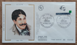 FDC 1993 - YT N°2800 - ALAIN - MORTAGNE AU PERCHE - 1990-1999