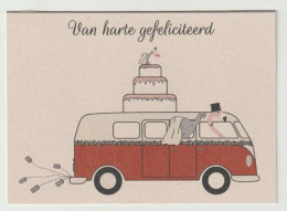 Postcard - Ansichtkaart Van Harte Gefeliciteerd VW Volkswagen - Geburtstag
