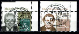 België OBP 3353/54 - Onze Taal, "Our" Language M. Grevisse  JH. Van Dale - Used Stamps