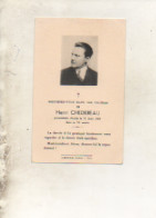 Carte Décés - Souvenez Vous - Henri CHEDEBEAU - 75 Ans - 1960 -  PAU - - Décès