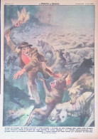 Retrocopertina Domenica Del Corriere Nr. 30 Del 1953 Strage Gregge Grangia Cani - Altri & Non Classificati