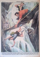 Retrocopertina Domenica Del Corriere Nr. 35 Del 1953 Incidente Cascate Di Nardis - Altri & Non Classificati