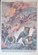 Retrocopertina Domenica Del Corriere Nr. 19 Del 1953 Isola Kiusciu Vulcano Aso  - Altri & Non Classificati