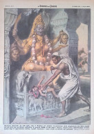 Retrocopertina Domenica Del Corriere Nr. 13 Del 1953 Sacrificio Bombay Bambina - Andere & Zonder Classificatie