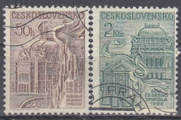 CZECHOSLOVAKIA 2735-2736,used,falc Hinged - Unclassified