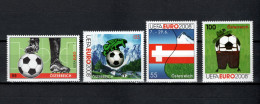 Austria 2008 Football Soccer European Championship 4 Stamps MNH - Eurocopa (UEFA)